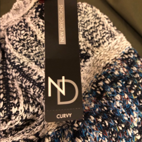 New Direction  v neck sweater 1X - Picture 3 of 5